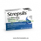 STREPSILS CON LIDOCAINA PASTILLAS PARA CHUPAR , 24 pastillas
