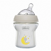 Biberon cristal tetina silicona chicco natural feeling 1 unidad 150 ml - chicco natural feeling