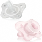 Chupete silicona ortodontico chicco physio minisoft 0 - 2 meses 2 unidades color rosa - chicco physi