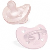 Chupete silicona chicco physioforma soft 2 - 6 meses 2 unidades color rosa