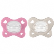 Chupete silicona chicco physioforma dual soft 6 - 16 meses 2 unidades color rosa