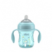 Chicco vaso transicion azul 200ml 4m+