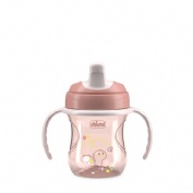 Chicco vaso aprendizaje rosa 200ml 6m+