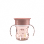 Chicco vaso perfect 360 rosa 200ml 12m+