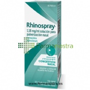 RHINOSPRAY 1,18 mg/ ml SOLUCION PARA PULVERIZACION NASAL , 1 envase pulverizador de 12 ml