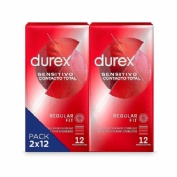 Durex sensitivo contacto total preservativos 12 preservativos 2 cajas - preservativos