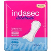 Compresa perdidas leves indasec dermoseda normal bolsa 24 compresas - indasec dermoseda