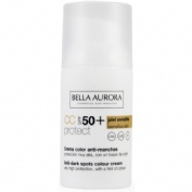 Bella aurora crema color anti-manchas spf 50+ piel sensible  1 envase 30 ml