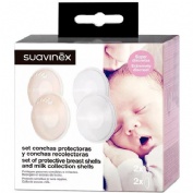 Conchas protectoras + recolectoras suavinex set 6 u - suavinex