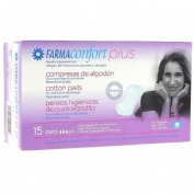 Compresas de algodon farmaconfort plus mini 15 compresas - farmaconfort plus