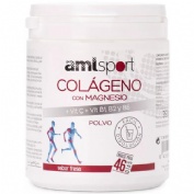Colageno con magnesio + vit c + vit b1, b2 y b6 amlsport 1 bote 350 g sabor fresa - amlsport
