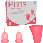 Copa menstrual enna cycle 2 unidades talla s + esterilizador