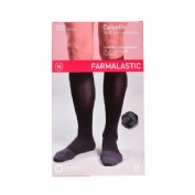 Calcetin alta transpirabilidad (a-d) compresion normal farmalastic 2 unidades talla mediana color ne