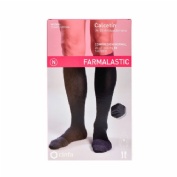 Calcetin alta transpirabilidad (a-d) compresion normal farmalastic 2 unidades talla grande color neg