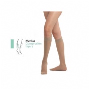 Media corta (a-d) compresion ligera 70 den - viadol (2 unidades talla mediana iii m color beige)