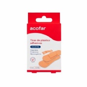 Tiras adhesivas de plastico - acofar (24 unides color piel surtido)