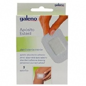 Aposito esteril adhesivo galeno 5 unidades 10 x 10 cm - aposito esteril adhesivo
