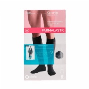 Calcetin (a-d) compresion normal farmalastic 2 unidades talla mediana color azul - farmalastic