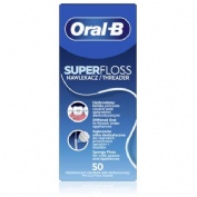 Oral-b superfloss seda dental menta 50 unidades - seda dental