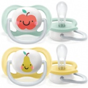 Chupete silicona philips avent ultra air 0 - 6 meses 2 unidades neutro scf080/17 - philips avent ult