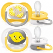 Chupete silicona philips avent ultra air 6 - 18 meses 2 unidades neutro scf080/18 - philips avent ul