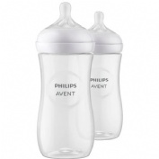 Biberon anti-colic philips avent natural response + 3 meses 2 unidades 330 ml doble - philips avent 