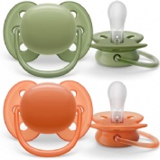 Chupete silicona philips avent ultra soft + 18 meses 2 unidades neutral