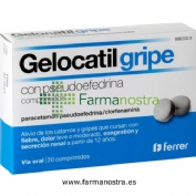 GELOCATIL GRIPE CON PSEUDOEFEDRINA COMPRIMIDOS, 20 comprimidos
