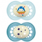 Chupete silicona fisiologico mam original night + 16 meses a pack doble - mam original night