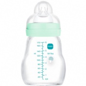 Biberon cristal mam feel good + 0 meses 1 unidad a 170 ml - mam feel good
