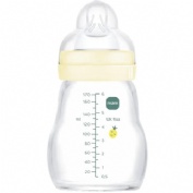 Biberon cristal mam feel good + 0 meses 1 unidad n 170 ml - mam feel good