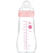 Biberon cristal mam feel good + 2 meses 1 unidad r 260 ml - mam feel good