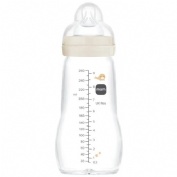 Biberon cristal mam feel good + 2 meses 1 unidad n 260 ml - mam feel good