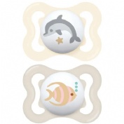Chupete silicona simetrica mam air 2 - 6 meses n pack doble - mam air