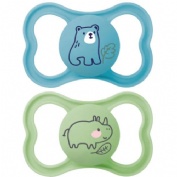 Chupete silicona fisiologico mam air + 6 meses matt a pack doble - mam air