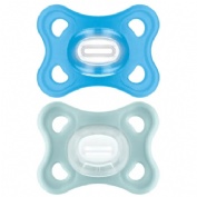 Chupete silicona mam comfort 3-12 meses 2 unidades color azul pack doble - mam comfort