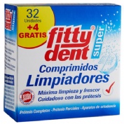 Fittydent super comp limpieza protesis dental 32+4gratis