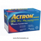 ACTRON COMPUESTO 267 MG/133 MG/40 MG COMPRIMIDOS EFERVESCENTES , 20 comprimidos