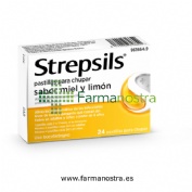 STREPSILS PASTILLAS PARA CHUPAR SABOR MIEL Y LIMON , 24 pastillas