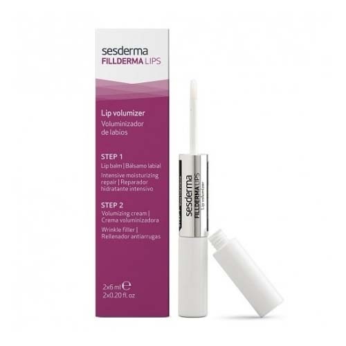 SESDERMA BALSAMO LABIAL + CREMA ACTIVADORA LABIAL fillderma lips voluminizador de labios (2 x 10 ml)