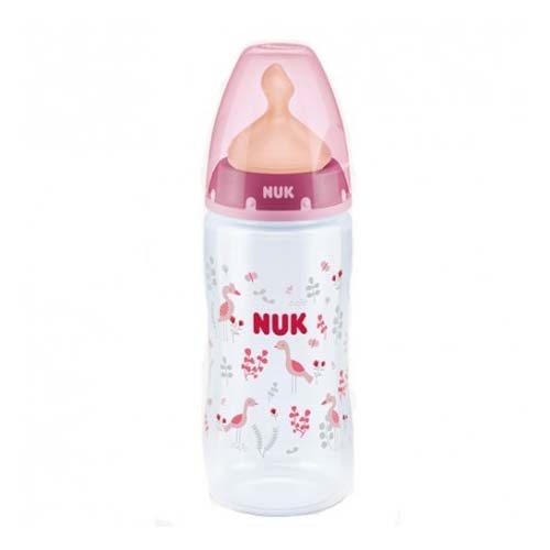 Biberon pp latex - nuk first choice (t-1 m 1 unidad 300 cc leche)