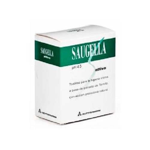 Saugella attiva toallitas limpiadoras (10 unidades)