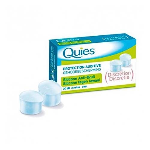 Tapones oidos silicona antiruido - quies (6 unidades)