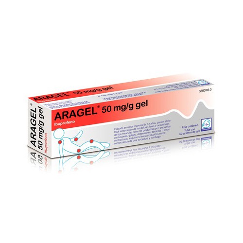 ARAGEL 50 mg/g GEL, 1 tubo de 60 g