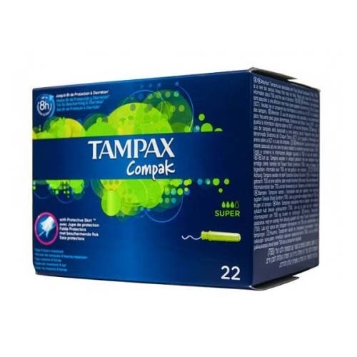 Tampax compak tampon 100%algodon (super 22 u)