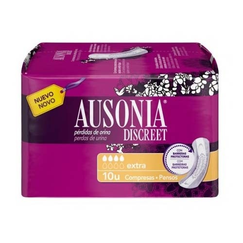 Absorbente incontinencia orina muy ligera - ausonia discreet extra (10 unidades)