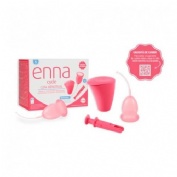 Enna cycle copa menstrual 2 unidad talla s con aplicador mas caja esterilizadora