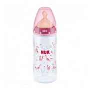 Biberon pp latex - nuk first choice (t-1 m 1 unidad 300 cc leche)