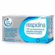 RESPIDINA 120 MG COMPRIMIDOS DE LIBERACION PROLONGADA, 14 comprimidos
