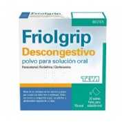 FRIOLGRIP DESCONGESTIVO POLVO PARA SOLUCIÓN ORAL , 10 sobres